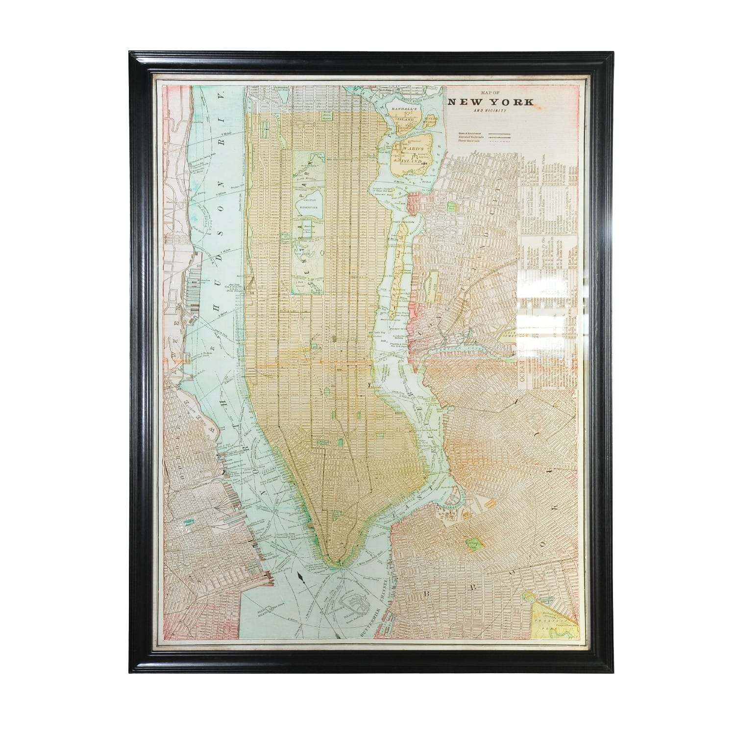 MAPS NEW YORK ART(218×167)-BLK WD