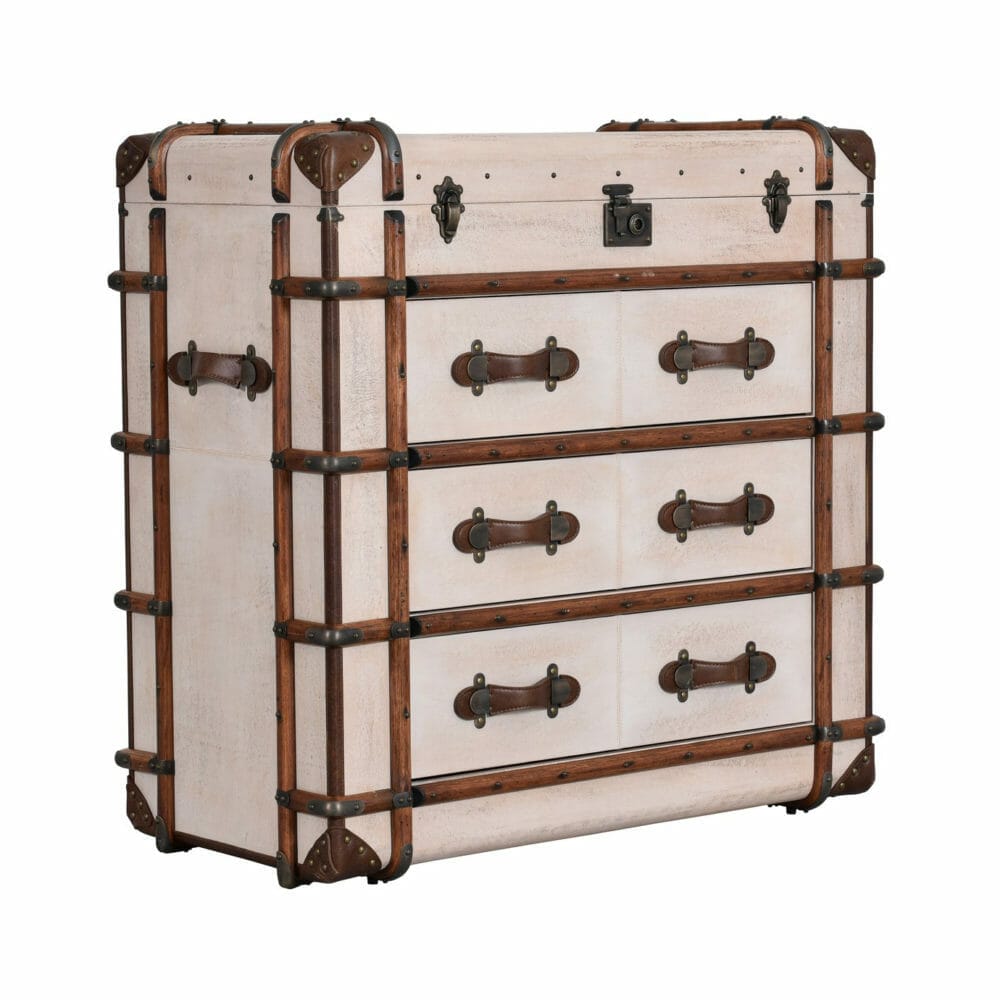 GLOBETREKKER CHEST MED-WAXED VELLUM