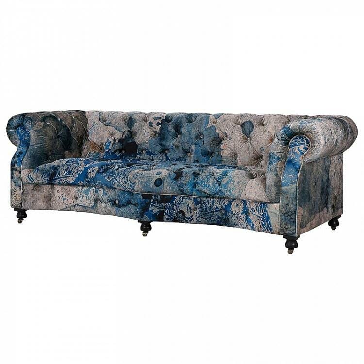 SERPENTINE SOFA3S-F&D MELTING PAISLEY