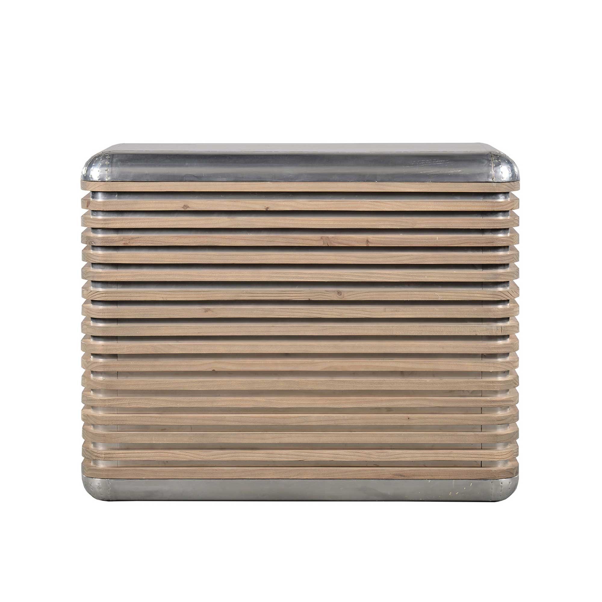 CASTAWAY CHEST LGALUMINIUM&BEACHED Indeca Living