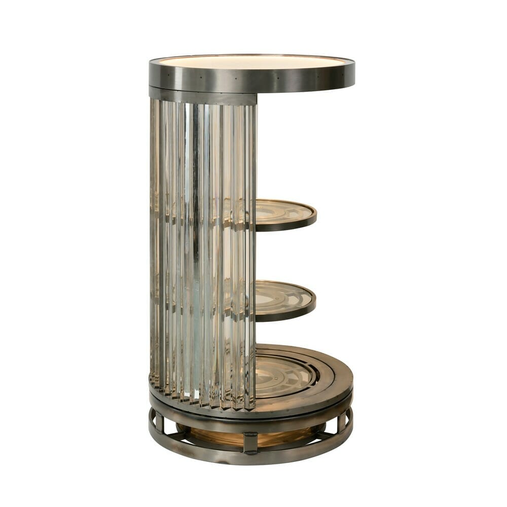 REX BIO HAZARD BAR CABINET 117CM NAT UK Indeca Living