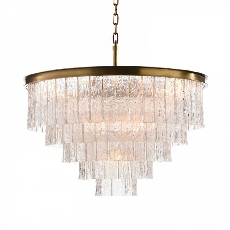 BARK RND 5RING PENDANT-M.BRASS(UK)