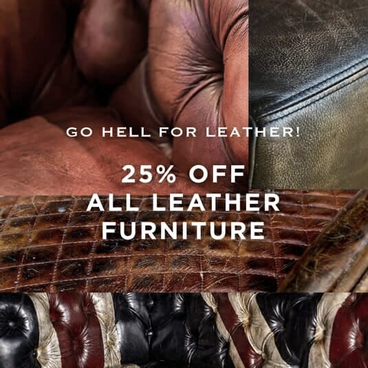 Timothy Oulton – Enjoy 25% off all leather upholstery and leather furniture until 6 March!